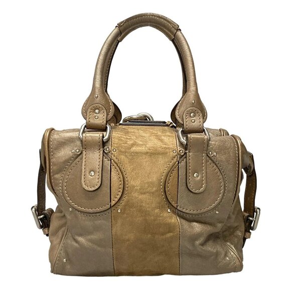 Auth Chloe Mini Paddington Brown Silver Leather Handbag - Picture 2 of 15